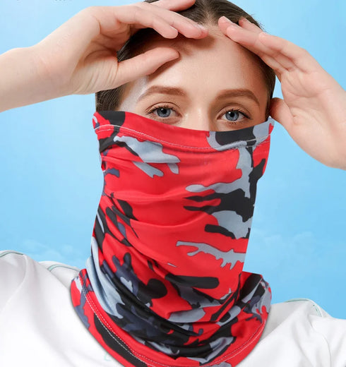 Outdoor Ice Silk Sun Protection Bib Motorcycle Neck Cover